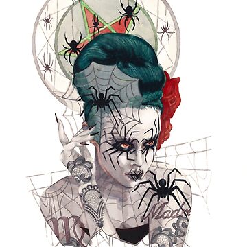 Artwork thumbnail, Queen of Pentacles - Reina de Pentaculos by tarotmuertos
