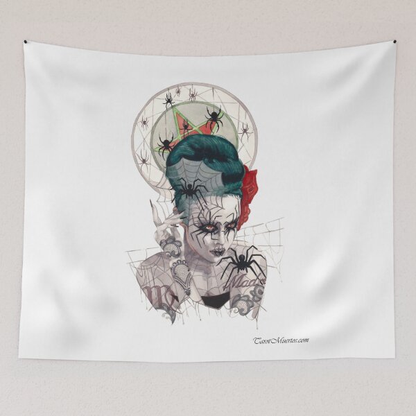 Item preview, Queen of Pentacles - Reina de Pentaculos designed and sold by tarotmuertos.