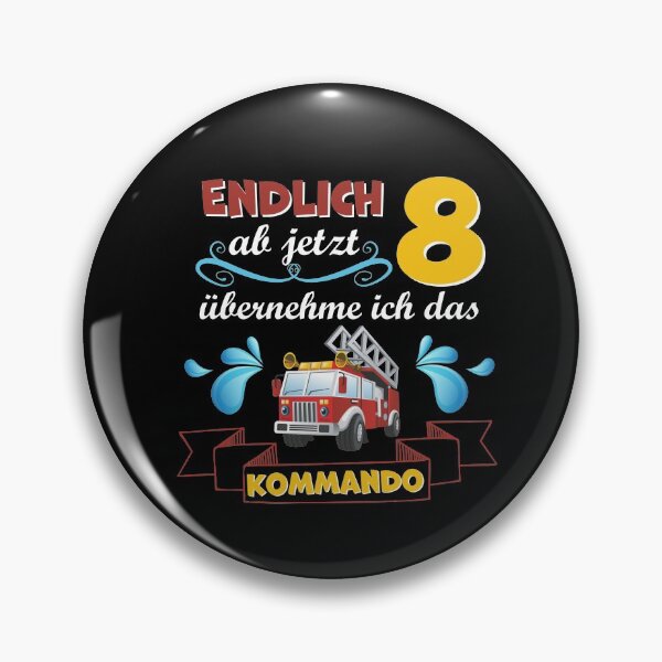 Artikelvorschau, Kinderkleidung, Geburtstag 8 Jahre mit Feuerwehr, Kindergeburtstag, 8. Geburtstag entworfen und verkauft von honksunited.