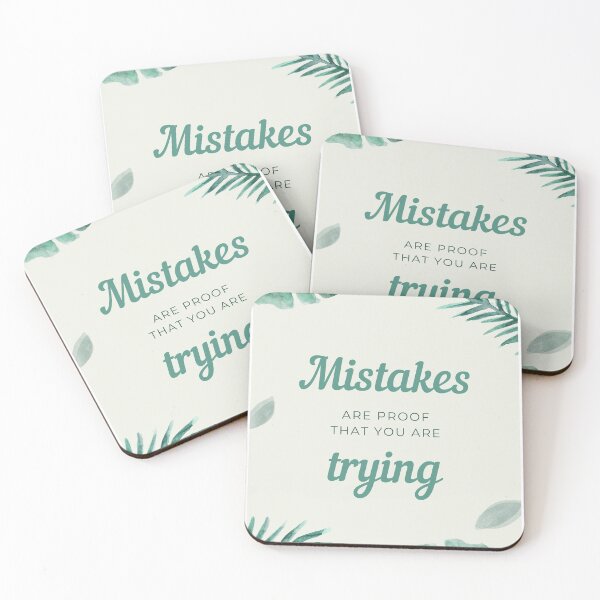 Item preview, Inspirational Mistakes Quote designed and sold by Kate_Create.