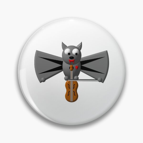 Item preview, Cute vampire bat playing the violin designed and sold by Artist4God.