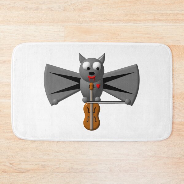 Item preview, Cute vampire bat playing the violin designed and sold by Artist4God.