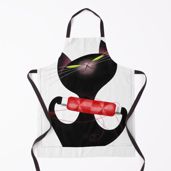 Item preview, Vintage French thread advert and cute kitten designed and sold by Glimmersmith.