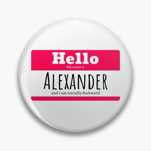 Item preview, Hello I am Alexander and I am socially awkward designed and sold by IcyTees.