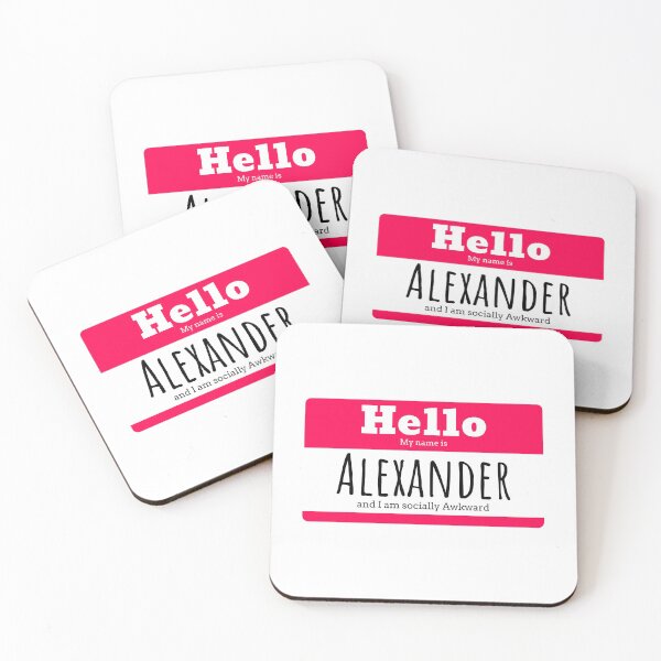 Item preview, Hello I am Alexander and I am socially awkward designed and sold by IcyTees.
