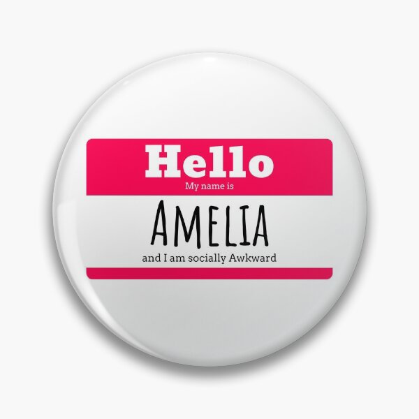 Item preview, Hello I am Amelia and I am socially awkward designed and sold by IcyTees.