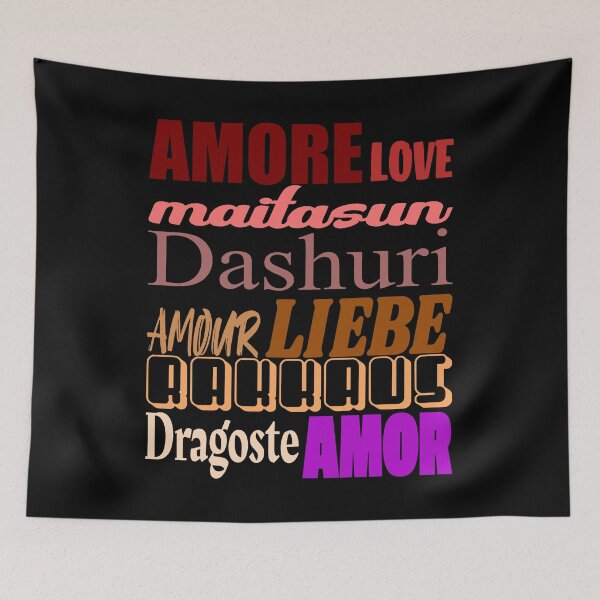 Item preview, Love in different languages ​​and fonts designed and sold by shurikaner.