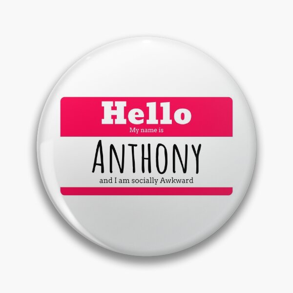 Item preview, Hello I am Anthony and I am socially awkward designed and sold by IcyTees.