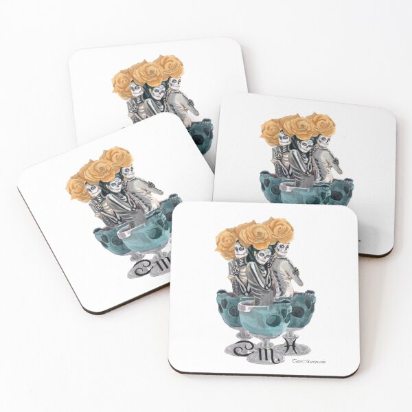 Item preview, Three of Grails - Tres de Grails designed and sold by tarotmuertos.