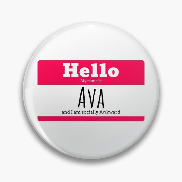 Item preview, Hello I am Ava and I am socially awkward designed and sold by IcyTees.