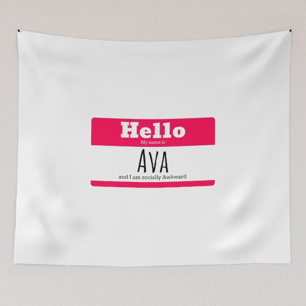 Item preview, Hello I am Ava and I am socially awkward designed and sold by IcyTees.