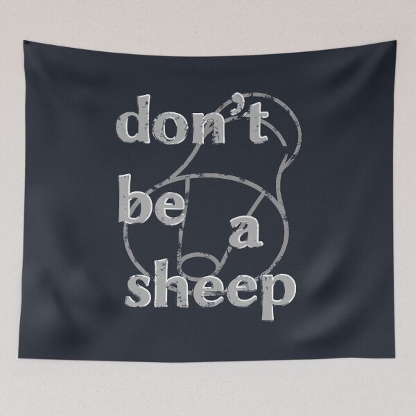 Item preview, don’t be a sheep (on dark) designed and sold by tuzlay.