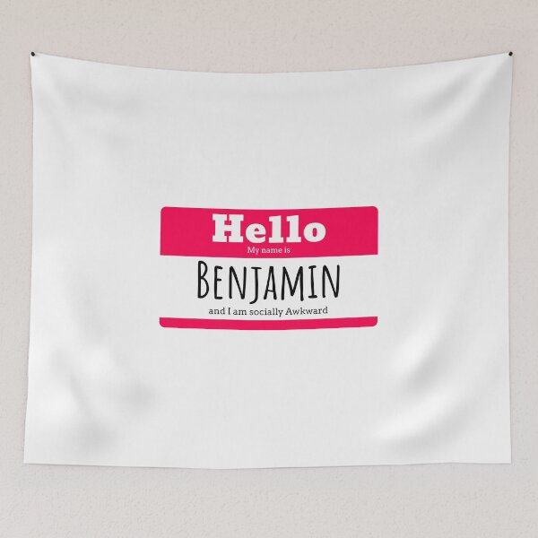 Item preview, Hello I am Benjamin and I am socially awkward designed and sold by IcyTees.