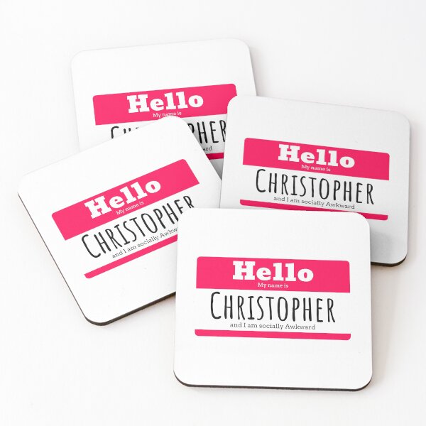 Item preview, Hello I am Christopher and I am socially awkward designed and sold by IcyTees.