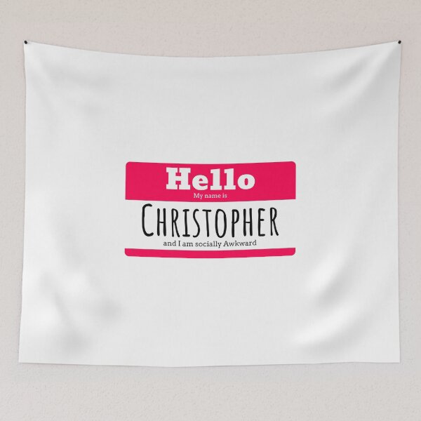 Item preview, Hello I am Christopher and I am socially awkward designed and sold by IcyTees.