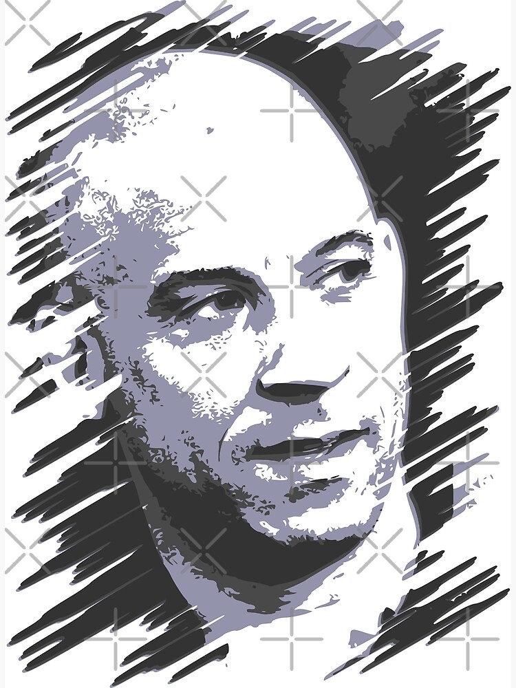 Vin Diesel Fan Art Digital Illustration 717201837 Framed Art