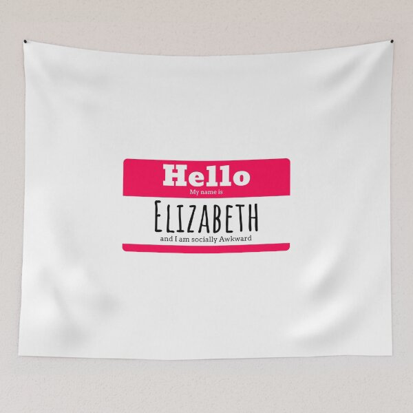 Item preview, Hello I am Elizabeth and I am socially awkward designed and sold by IcyTees.