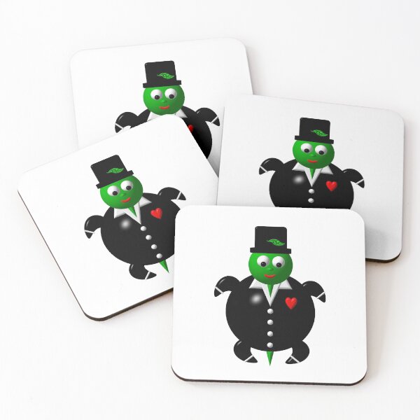 Item preview, Cute turtle wearing a tuxedo designed and sold by Artist4God.