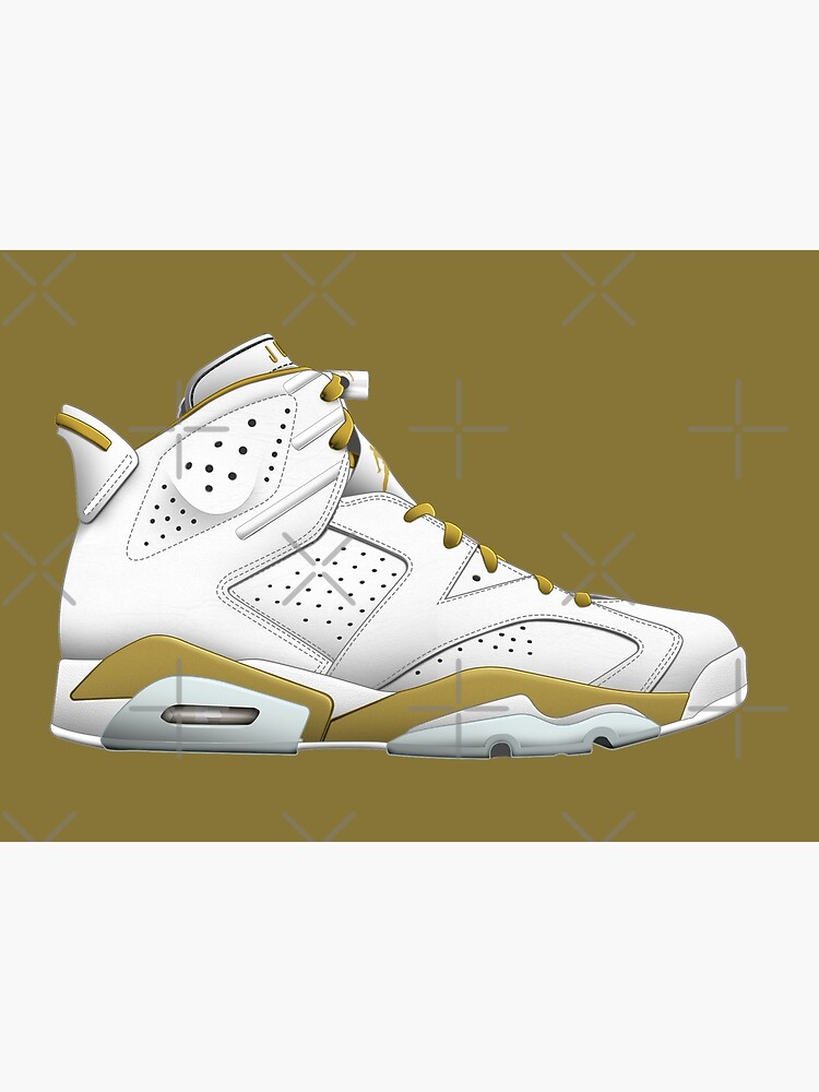 Jordan 6 GOLDEN MOMENTS Air Sneaker Art Board Print for Sale by SneakerShop Redbubble