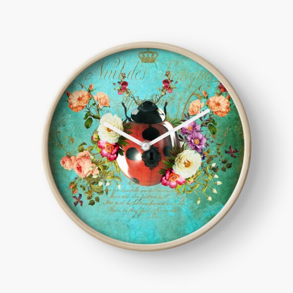 Lady Bug Luck Portrait Clock