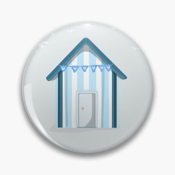 Item preview, Little Blue Beach Hut designed and sold by Prettyinpinks.