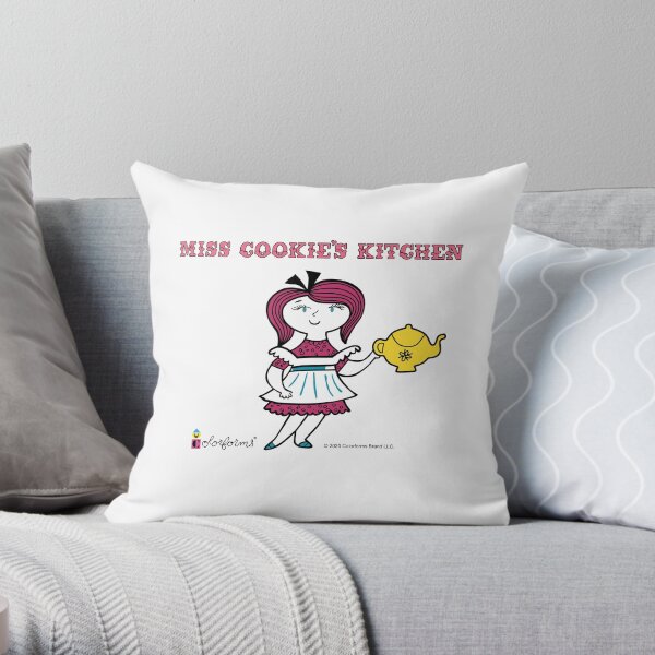 Colorforms Miss Cookie's Kitchen Throw Pillow