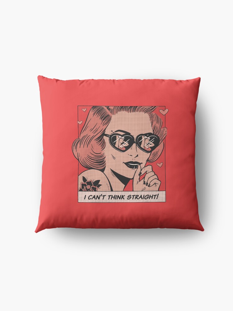 Alternate view of I Can't Think Straight Floor Pillow