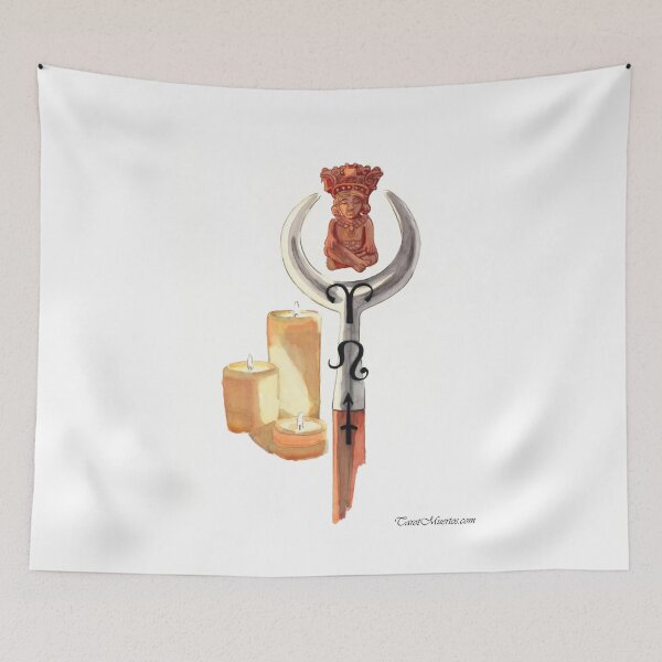 Item preview, Ace of Scepters - As de Cetros designed and sold by tarotmuertos.