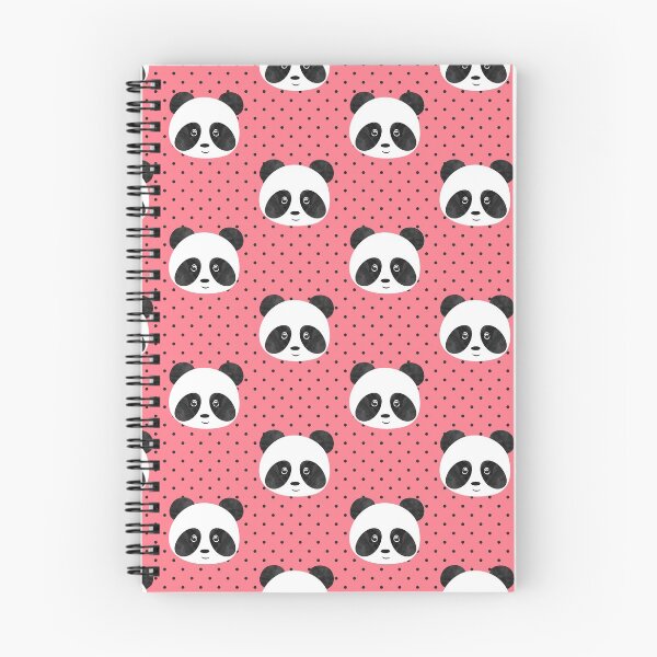 Item preview, Pandas on pink polka dots - cute panda designed and sold by littlearrow.