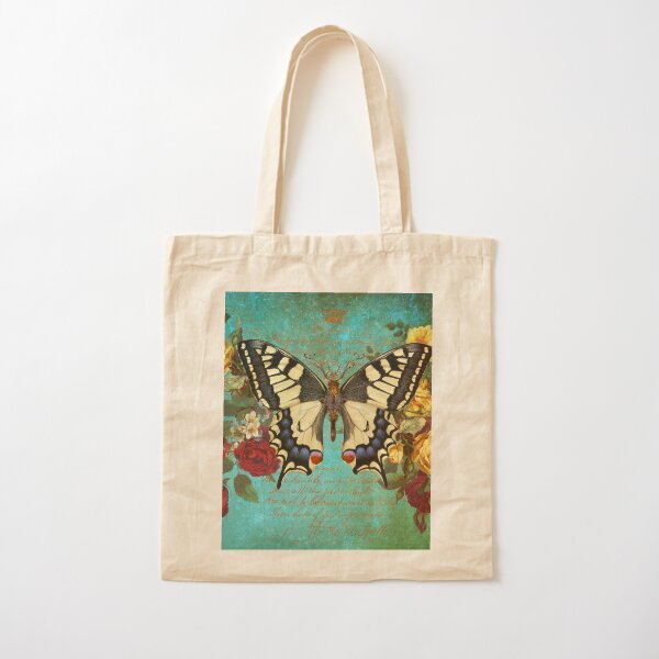 Butterflying High Cotton Tote Bag