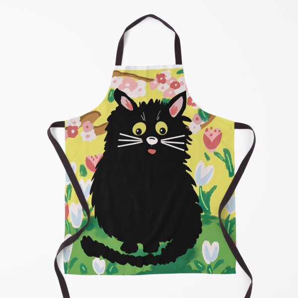 Item preview, Black cat in the garden designed and sold by OakendOriginals.
