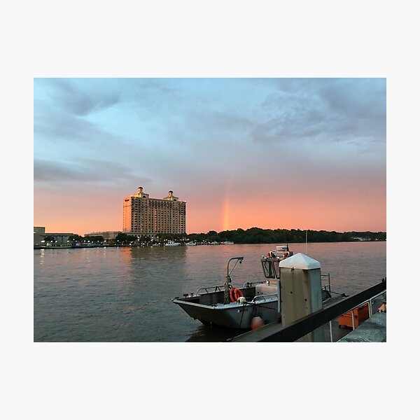 Savannah River Sunset Photographic Print