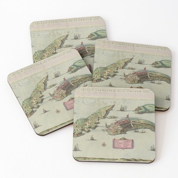 Item preview, Vintage Isole Tremiti Italy Map (1665) designed and sold by BravuraMedia.