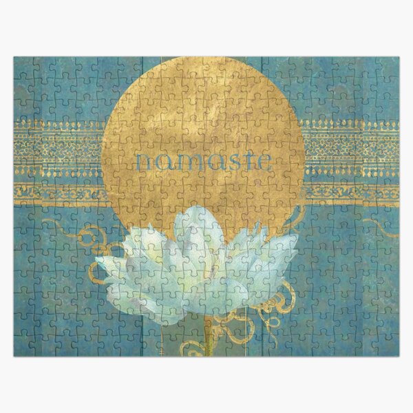 namaste blue Jigsaw Puzzle
