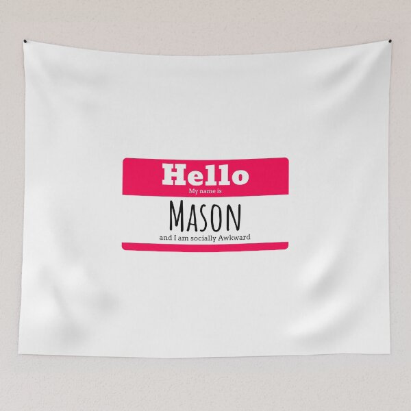 Item preview, Hello I am Mason and I am socially awkward designed and sold by IcyTees.