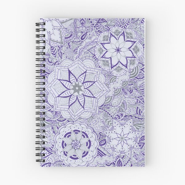 Item preview, Purple & Light Grey Mandala Improvisation designed and sold by MarisaGoncalves.