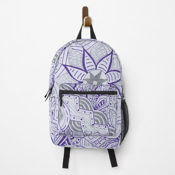 Item preview, Purple & Light Grey Mandala Improvisation designed and sold by MarisaGoncalves.