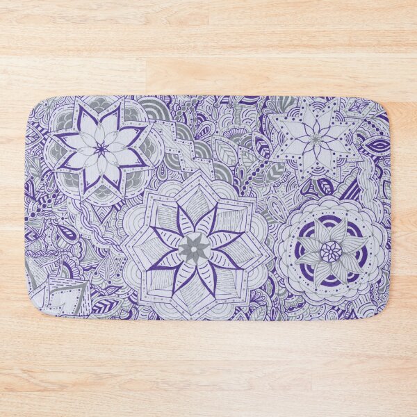 Item preview, Purple & Light Grey Mandala Improvisation designed and sold by MarisaGoncalves.