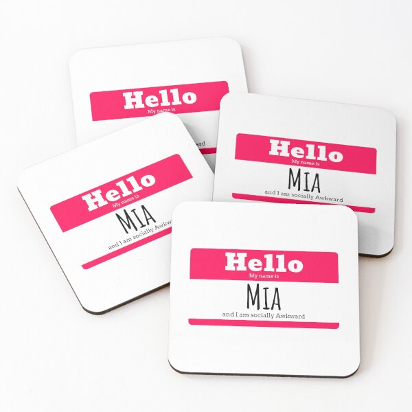 Item preview, Hello I am Mia and I am socially awkward designed and sold by IcyTees.
