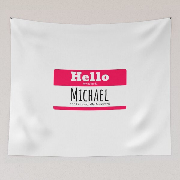 Item preview, Hello I am Michael and I am socially awkward designed and sold by IcyTees.