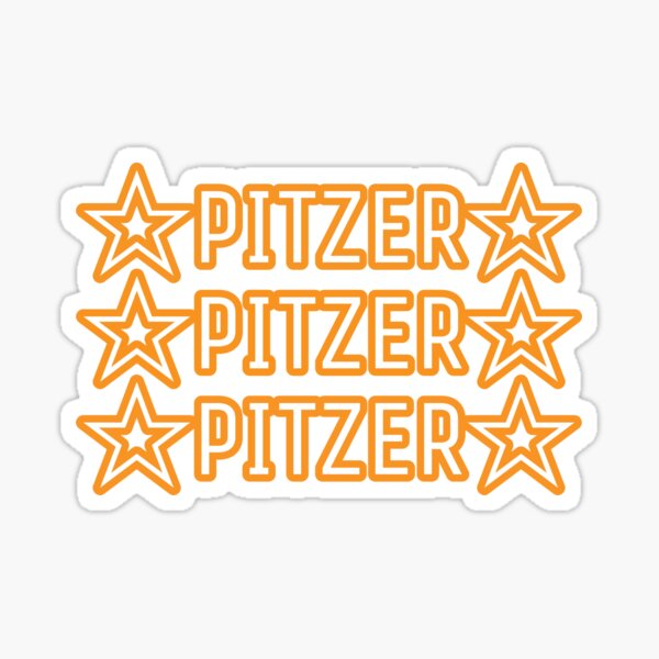 Pitzer Cursive Letters Sticker for Sale by dan-iz in 2023