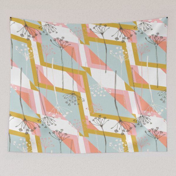Item preview, Scandinavian Style Floral Pattern designed and sold by PurpleTank.