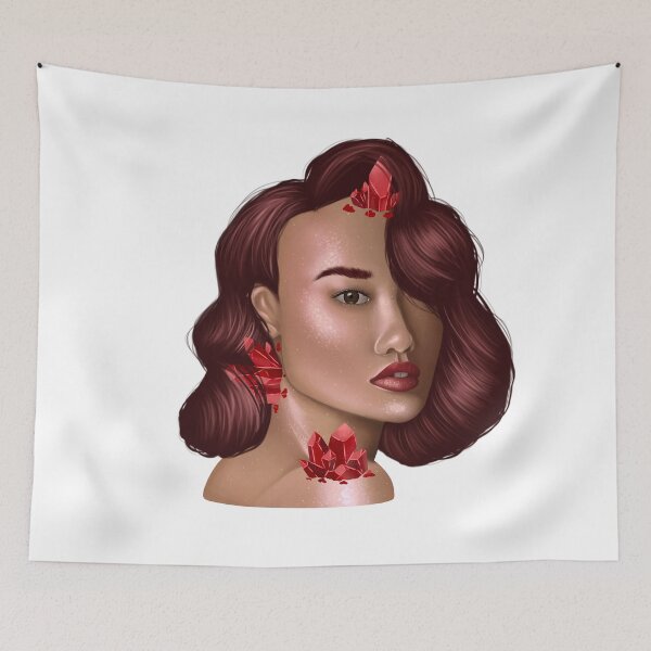 Item preview, Ruby Portrait  designed and sold by TheDoggoDraws.