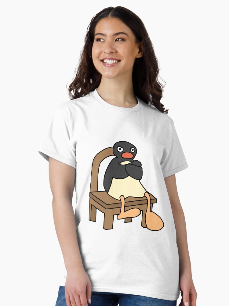Imagen 2 de 7, Camiseta clásica con la obra Pingu enojado, diseñada y vendida por courtneyklich.