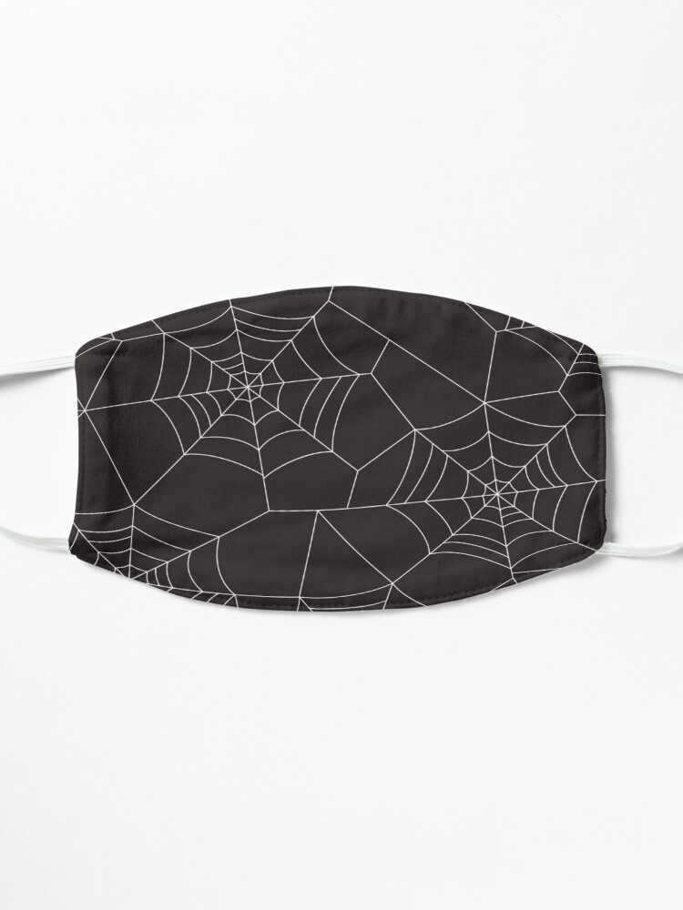 Alternate view of halloween spider web Mask