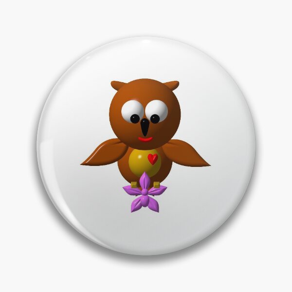 Item preview, Cute owl with orchid designed and sold by Artist4God.