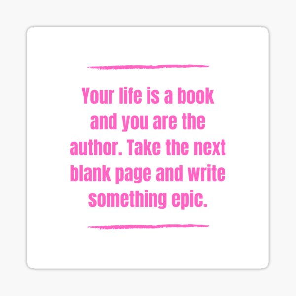 Write Something Epic Sticker