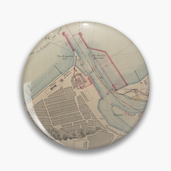Item preview, Vintage Map of Le Treport France (1870) designed and sold by BravuraMedia.