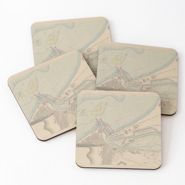 Item preview, Vintage Map of Le Treport France (1870) designed and sold by BravuraMedia.