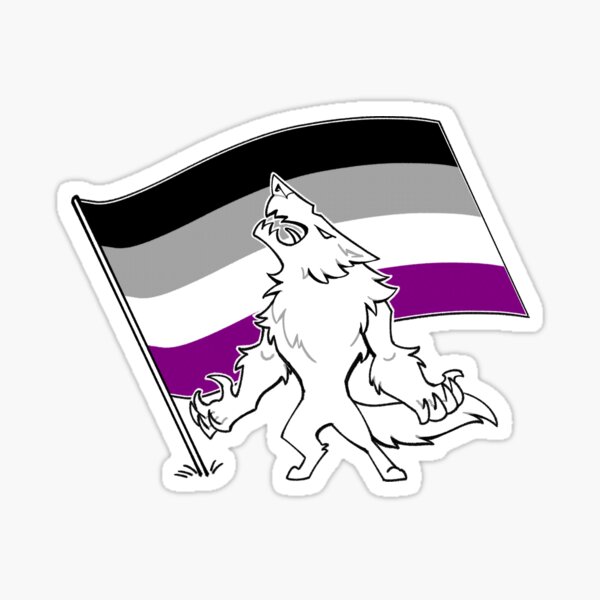 Item preview, Asexual Pride Werewolf designed and sold by SammyHarlan.